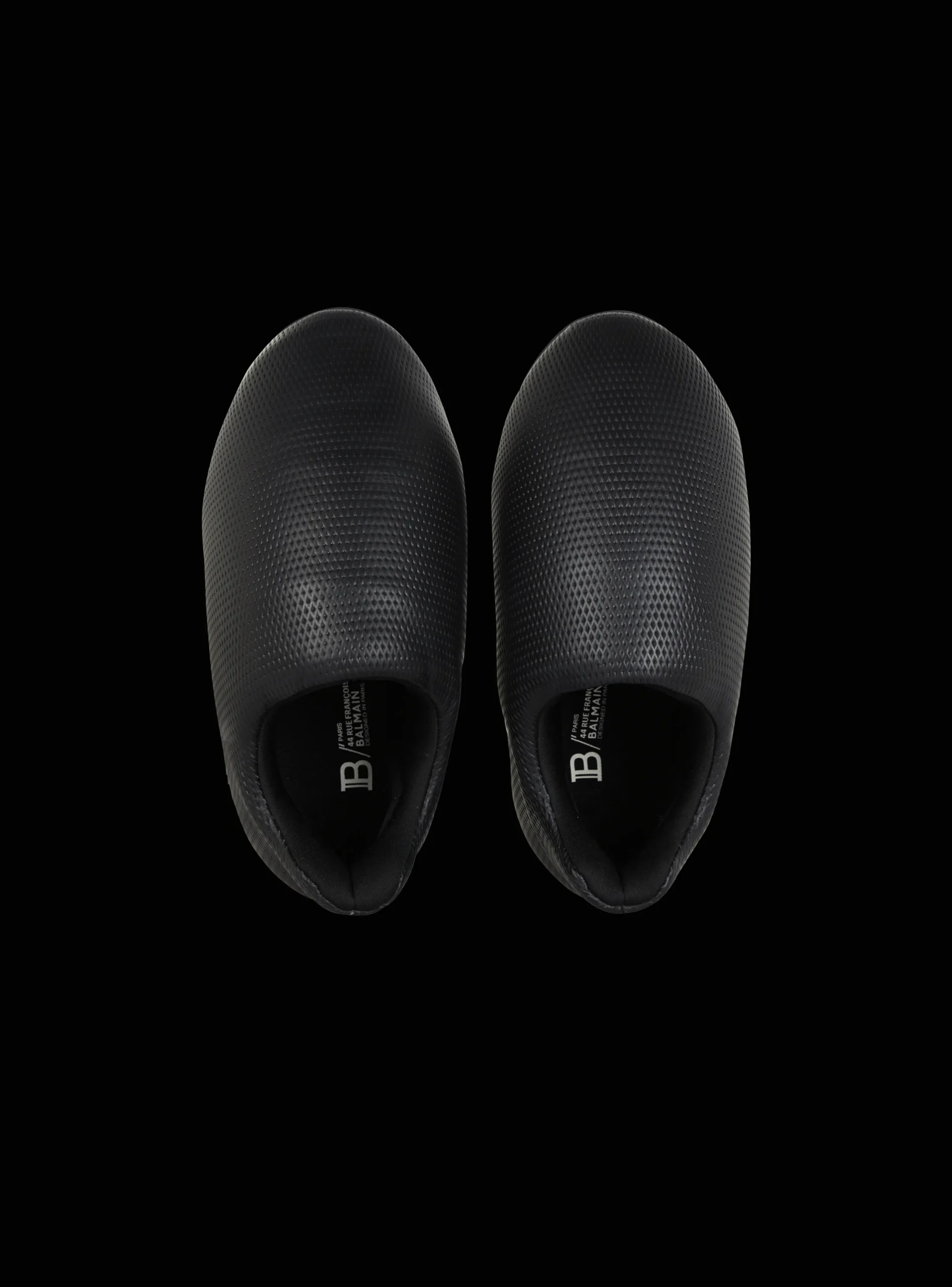 Balmain B-Cloud Trainers In Embossed Leather