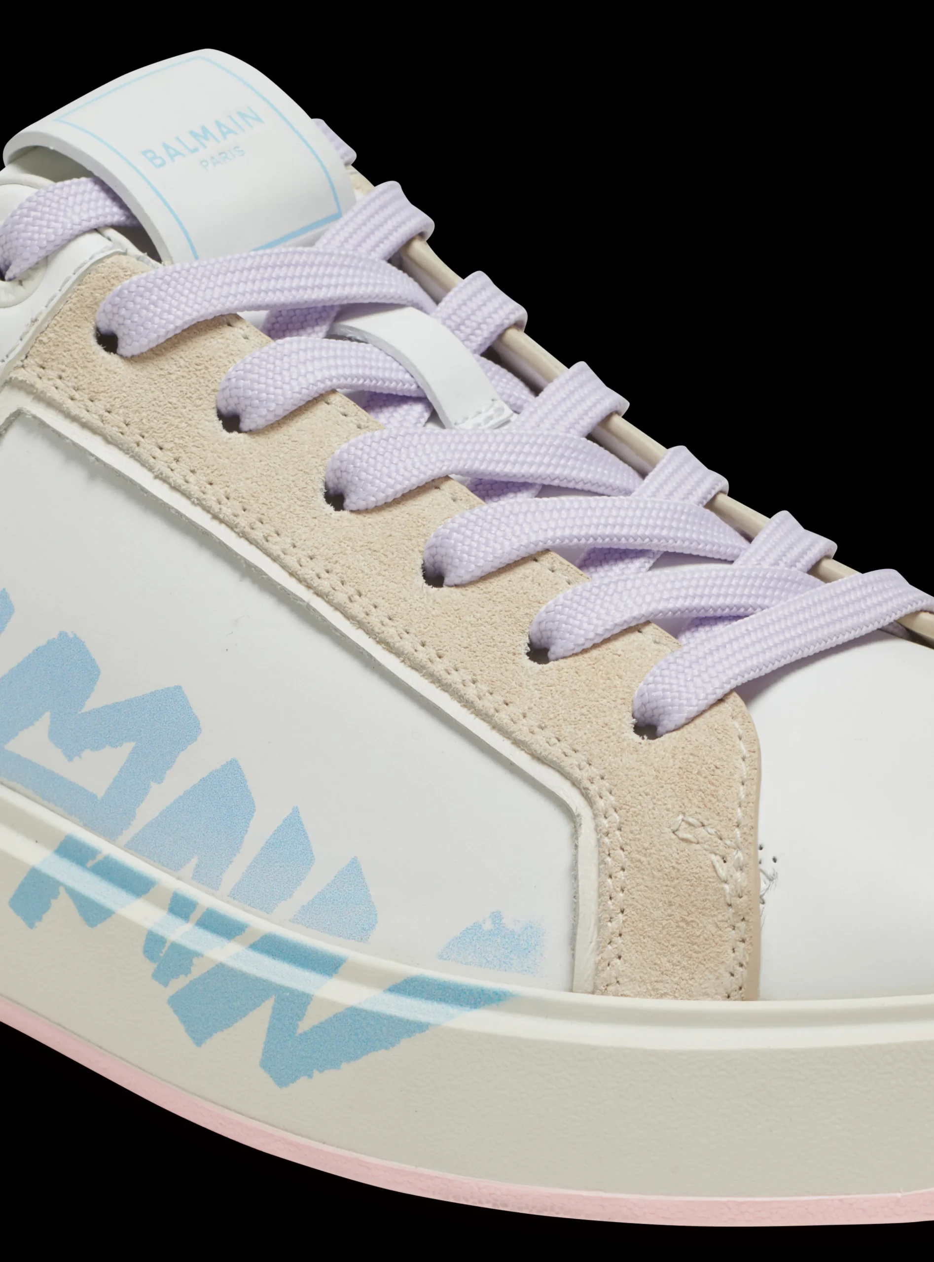 Women Balmain B-Court Leather Trainers