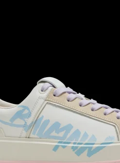 Women Balmain B-Court Leather Trainers