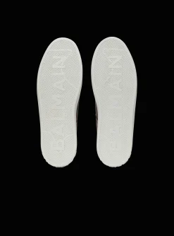 Balmain B-Court Signature Calfskin Trainers