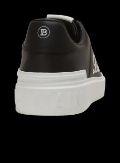 Balmain B-Court Signature Calfskin Trainers