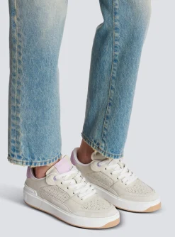 Women Balmain B-Court Flip Leather Trainers