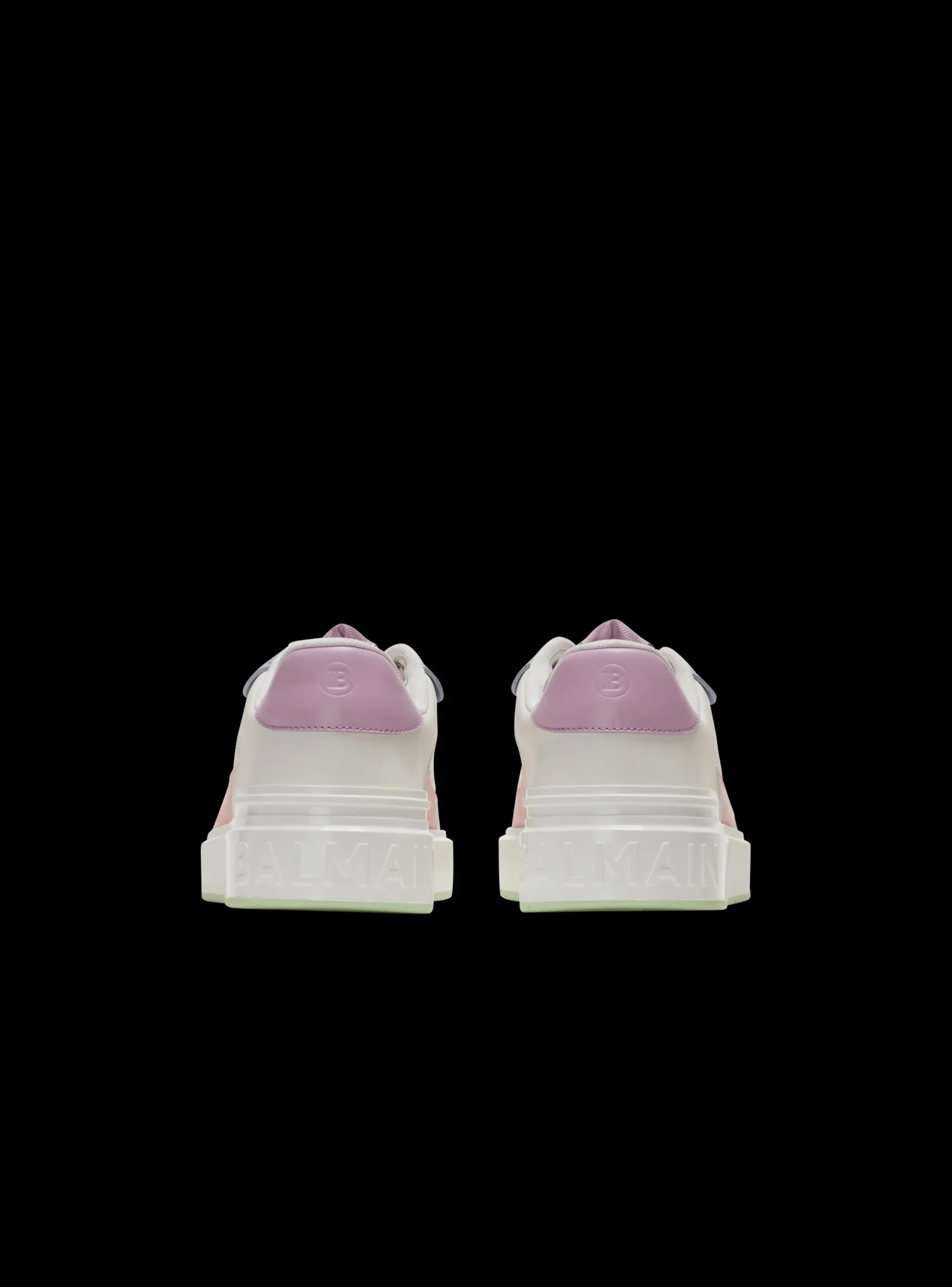 Women Balmain B-Court Flip Leather Trainers