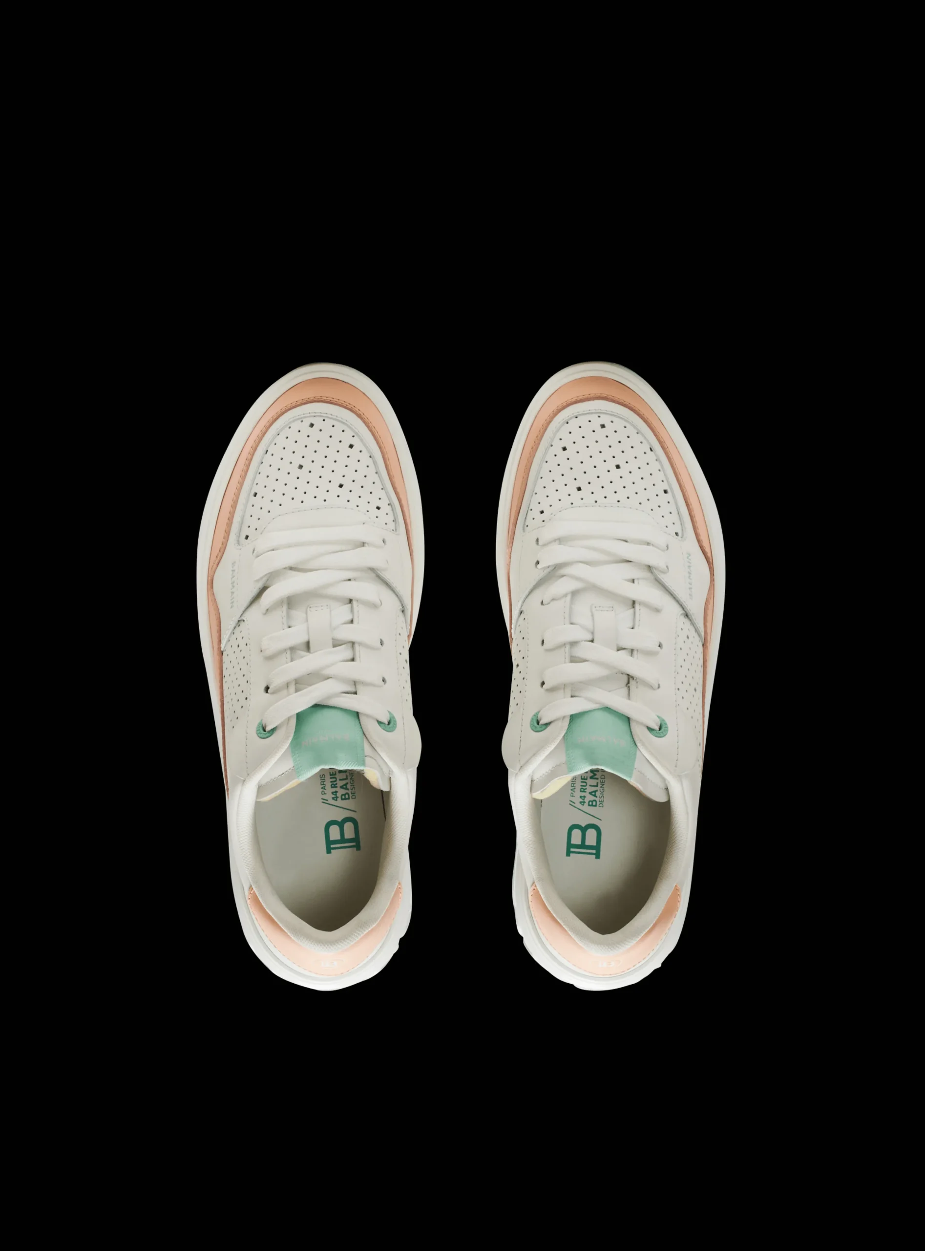 Women Balmain B-Court Flip Leather Trainers