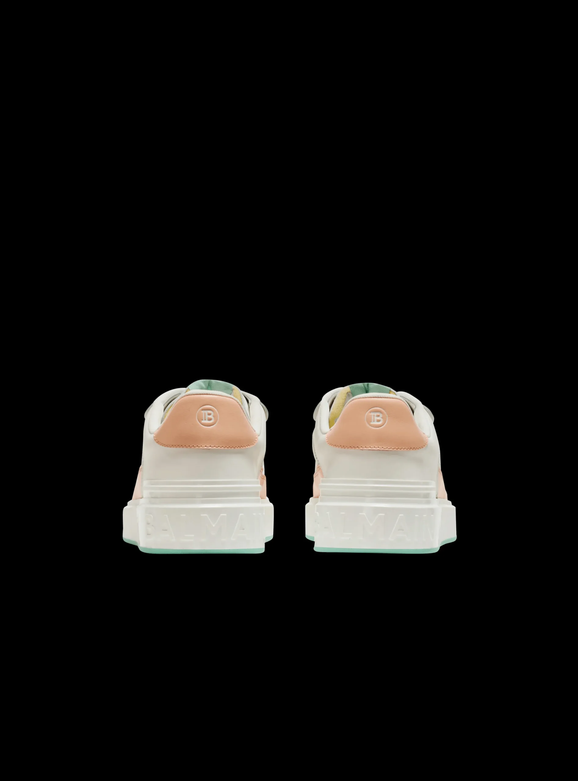 Women Balmain B-Court Flip Leather Trainers