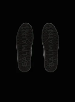 Balmain B-Court Mid-top Leather Trainers