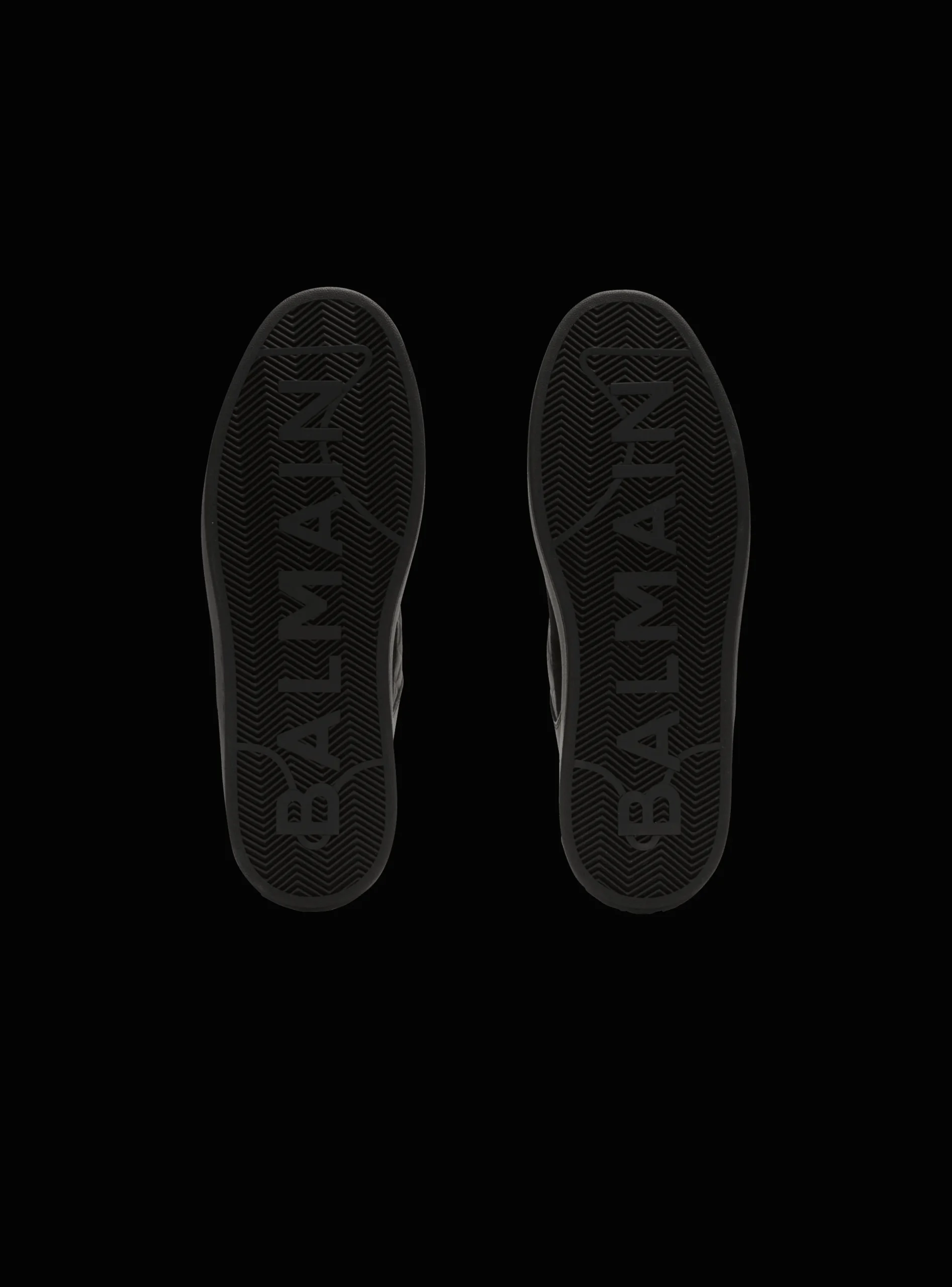 Balmain B-Court Mid-top Leather Trainers