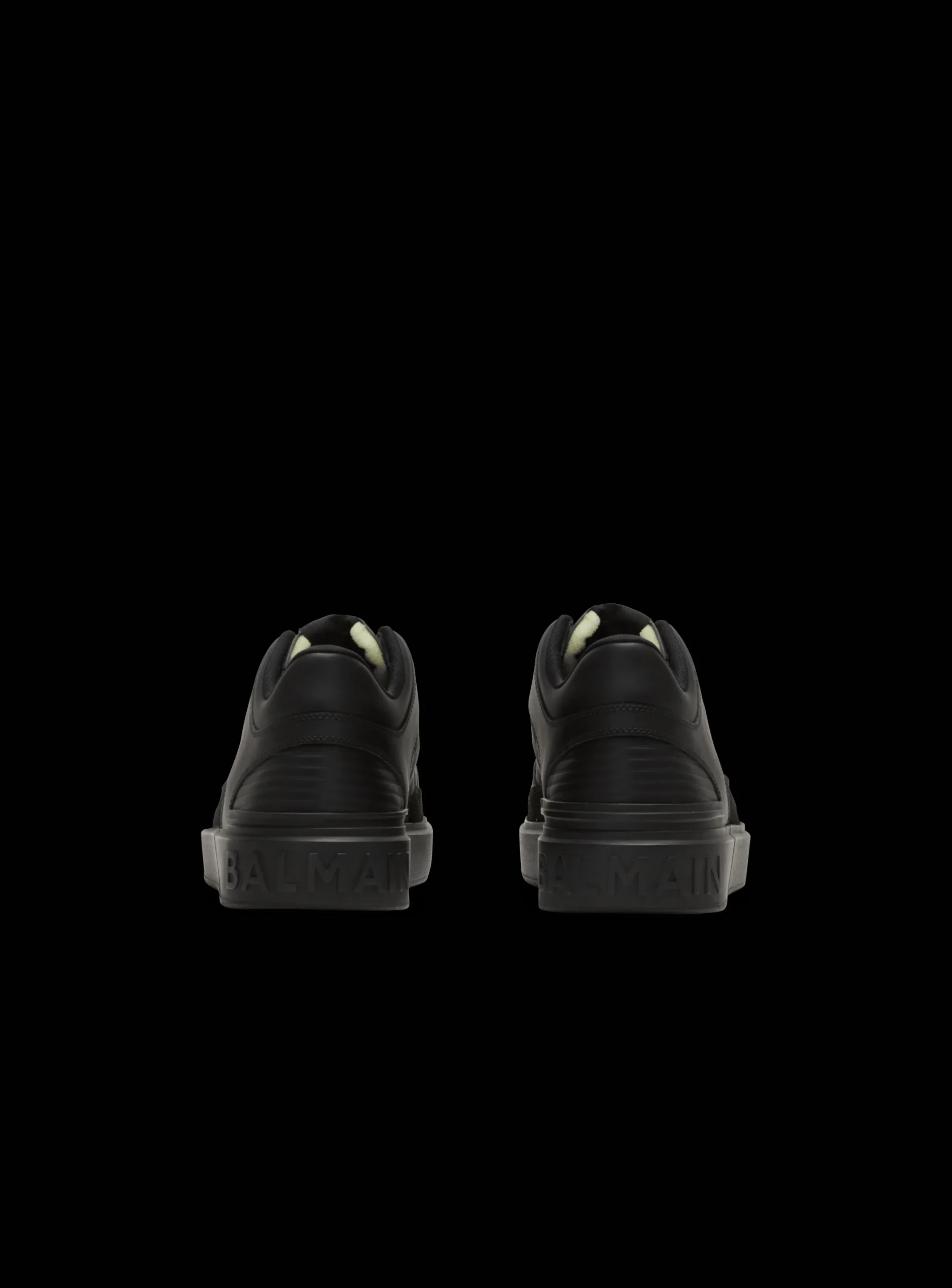 Balmain B-Court Mid-top Leather Trainers