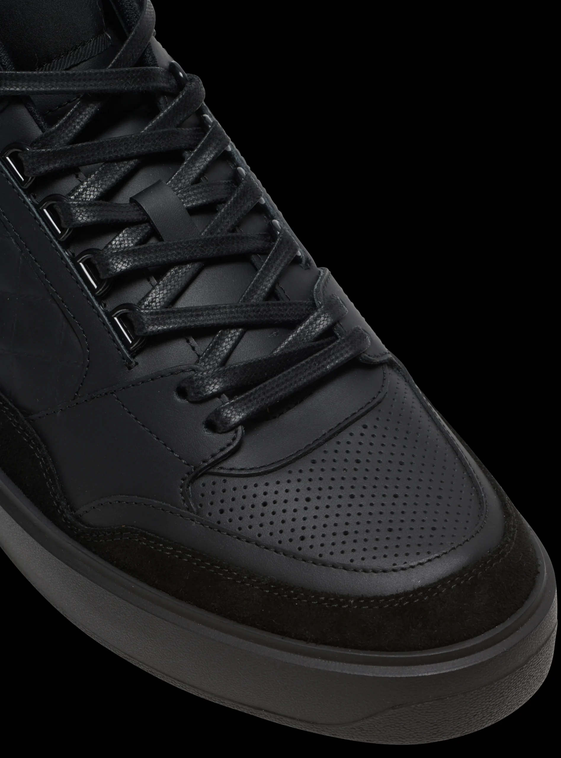 Balmain B-Court Mid-top Leather Trainers