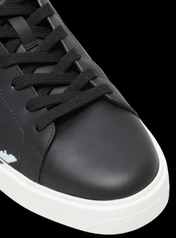 Balmain B-Court Printed Leather Trainers