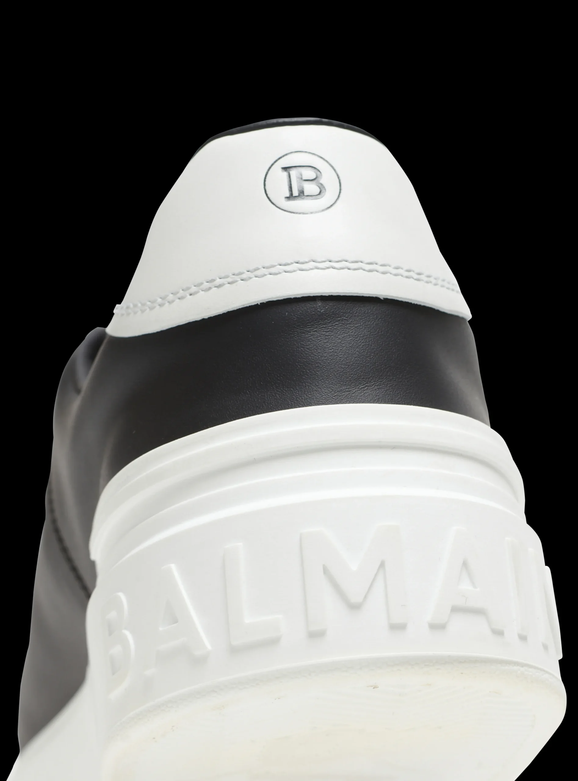 Balmain B-Court Printed Leather Trainers