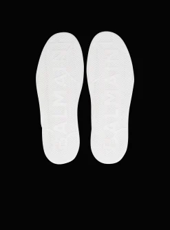 Women Balmain B-Court Trainers In Calfskin