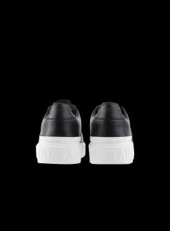 Women Balmain B-Court Trainers In Calfskin