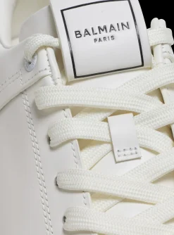 Women Balmain B-Court Trainers In Calfskin
