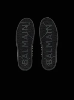 Balmain B-Court Trainers With Jacquard Monogram