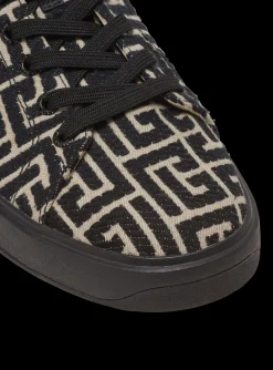 Balmain B-Court Trainers With Jacquard Monogram