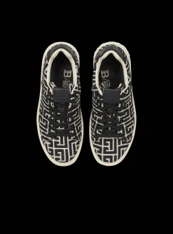 Women Balmain B-Court Trainers With Jacquard Monogram