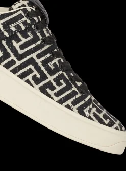 Women Balmain B-Court Trainers With Jacquard Monogram