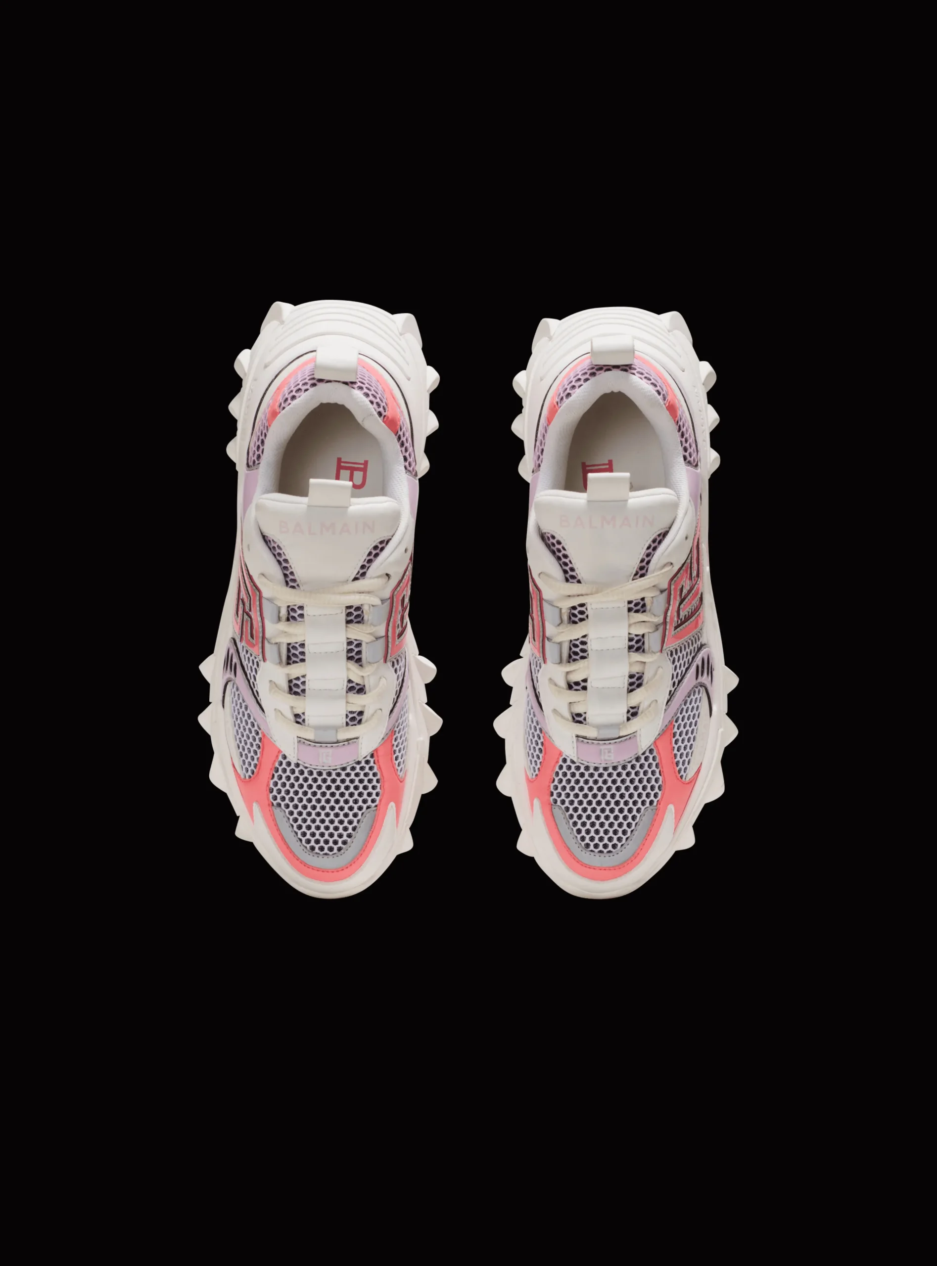 Women Balmain B-East PB Trainers In Technical Materials And Mesh