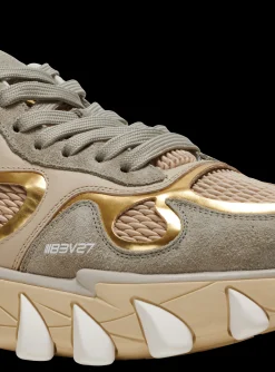Women Balmain B-East Trainers In Leather, Suede And Mesh