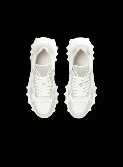 Women Balmain B-East Trainers In Leather, Suede And Mesh
