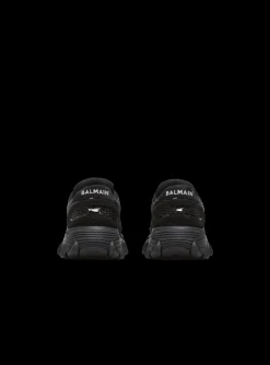 Balmain B-East Trainers In Leather, Suede And Mesh
