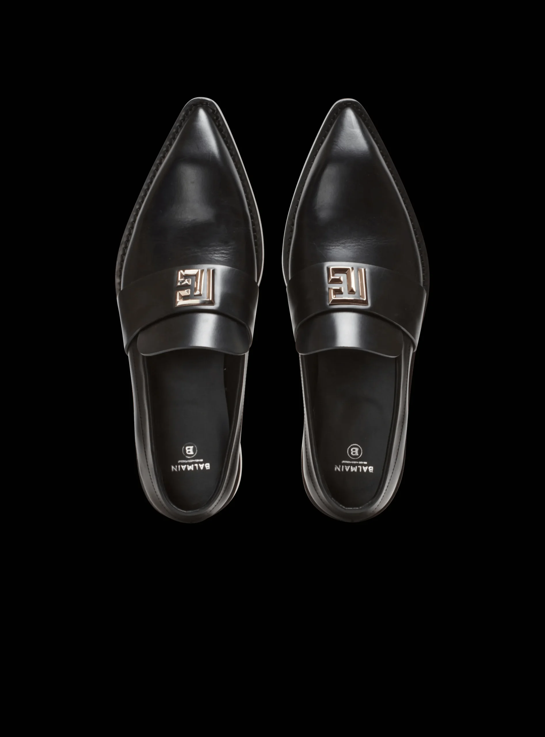 Balmain Ben Smooth Leather Loafers