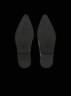 Balmain Ben Smooth Leather Loafers