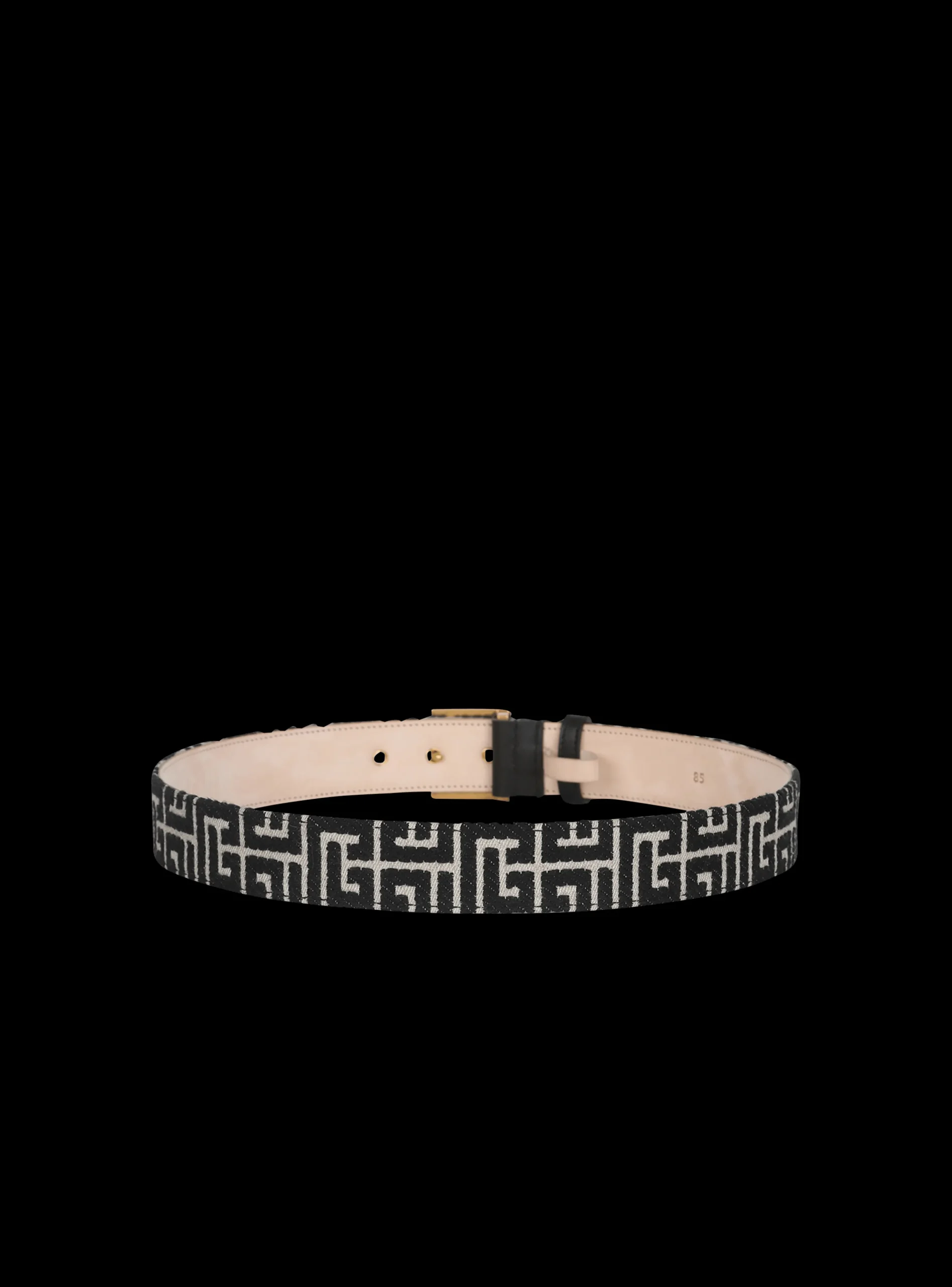 Women Balmain Bicolor Jacquard PB Belt Belt
