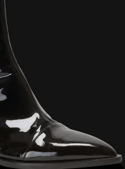 Balmain Billy Patent Leather Ankle Boots