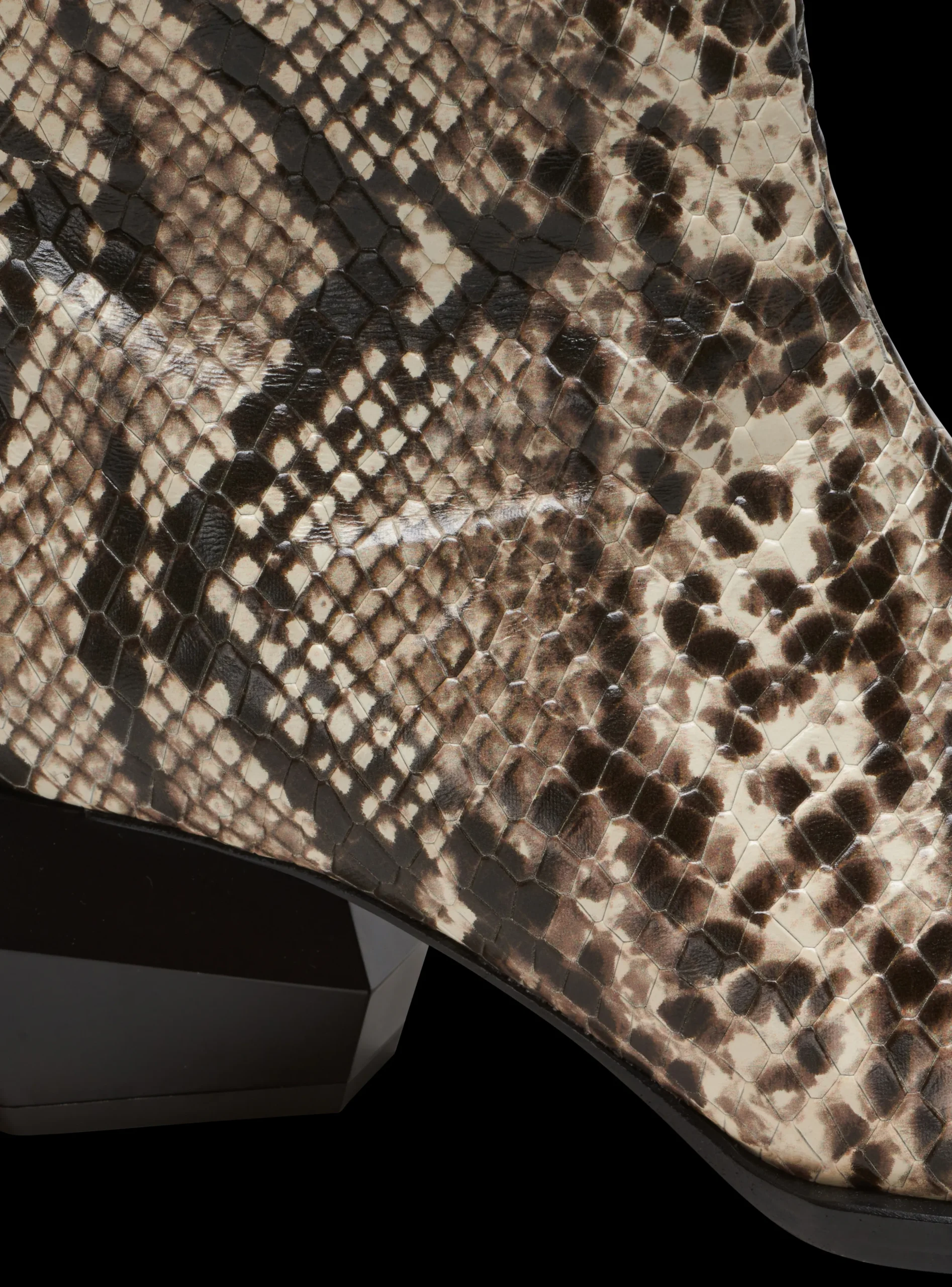 Balmain Billy Snakeskin-effect Leather Ankle Boots