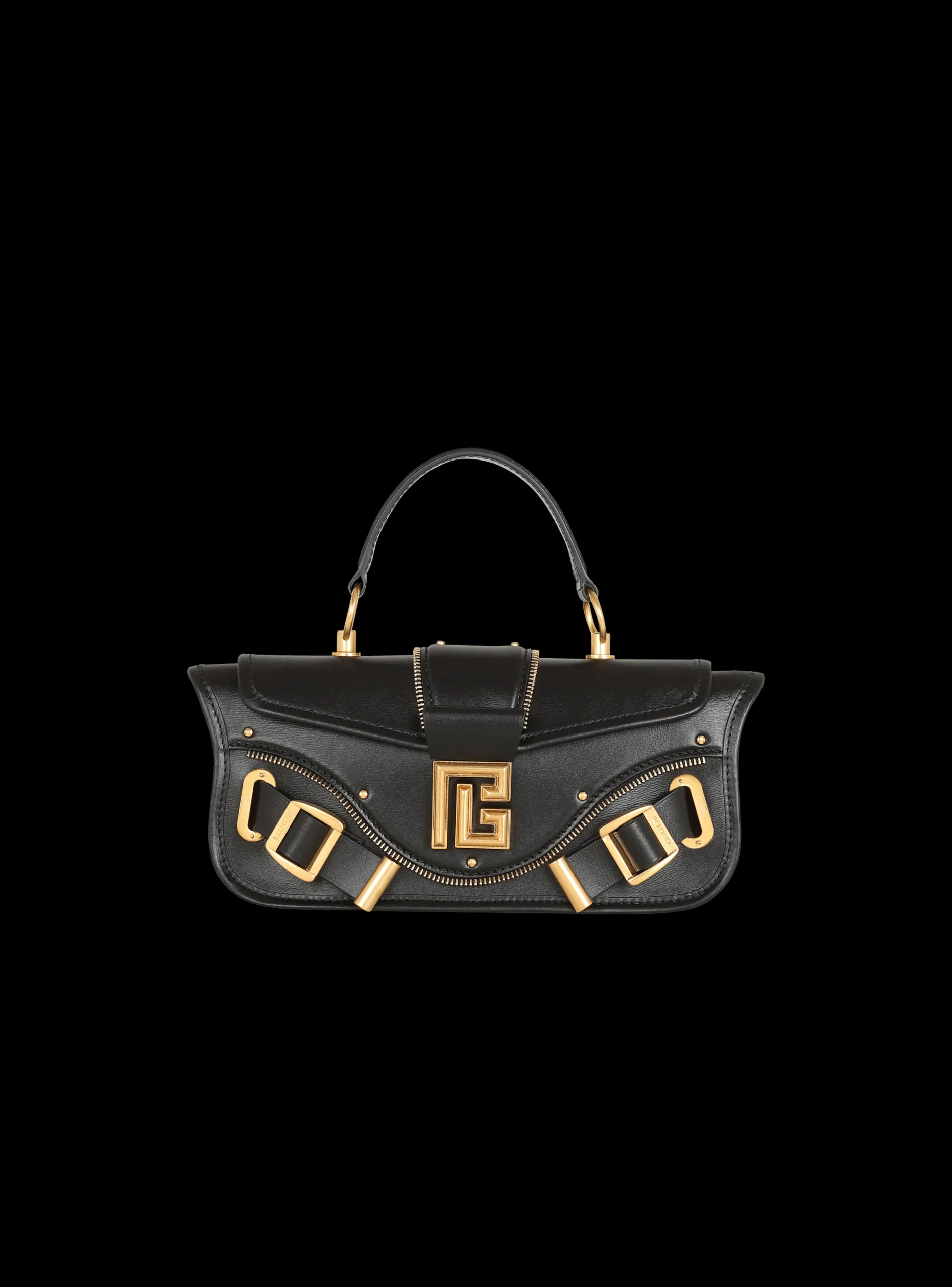 Women Balmain Blaze Clutch Bag In Smooth Leather
