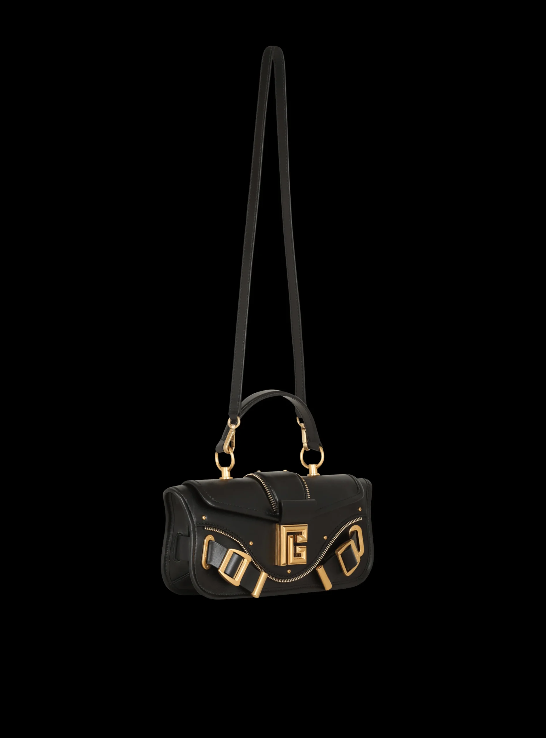Women Balmain Blaze Clutch Bag In Smooth Leather