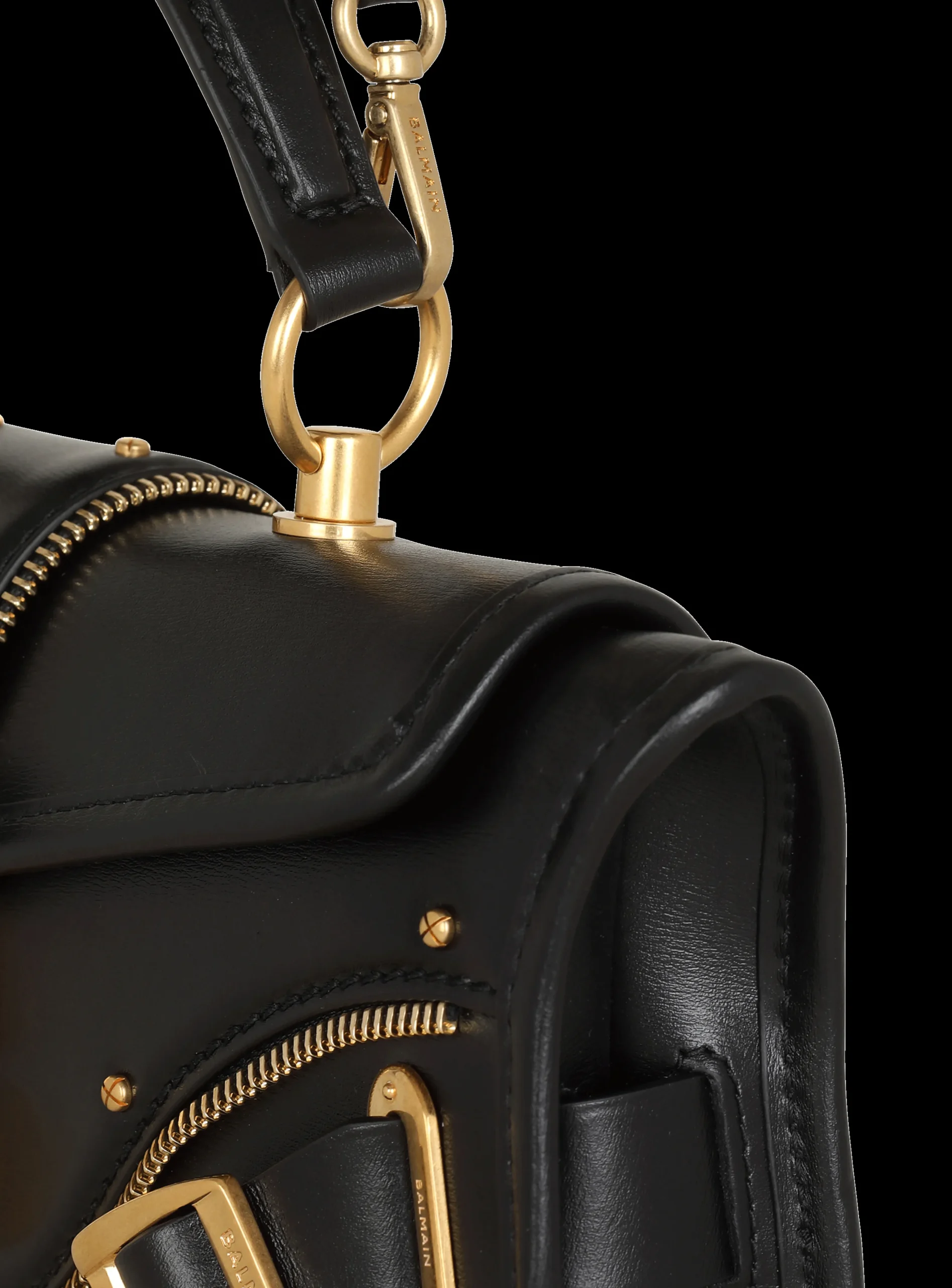 Women Balmain Blaze Clutch Bag In Smooth Leather