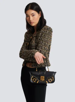 Women Balmain Blaze Clutch Bag In Smooth Leather