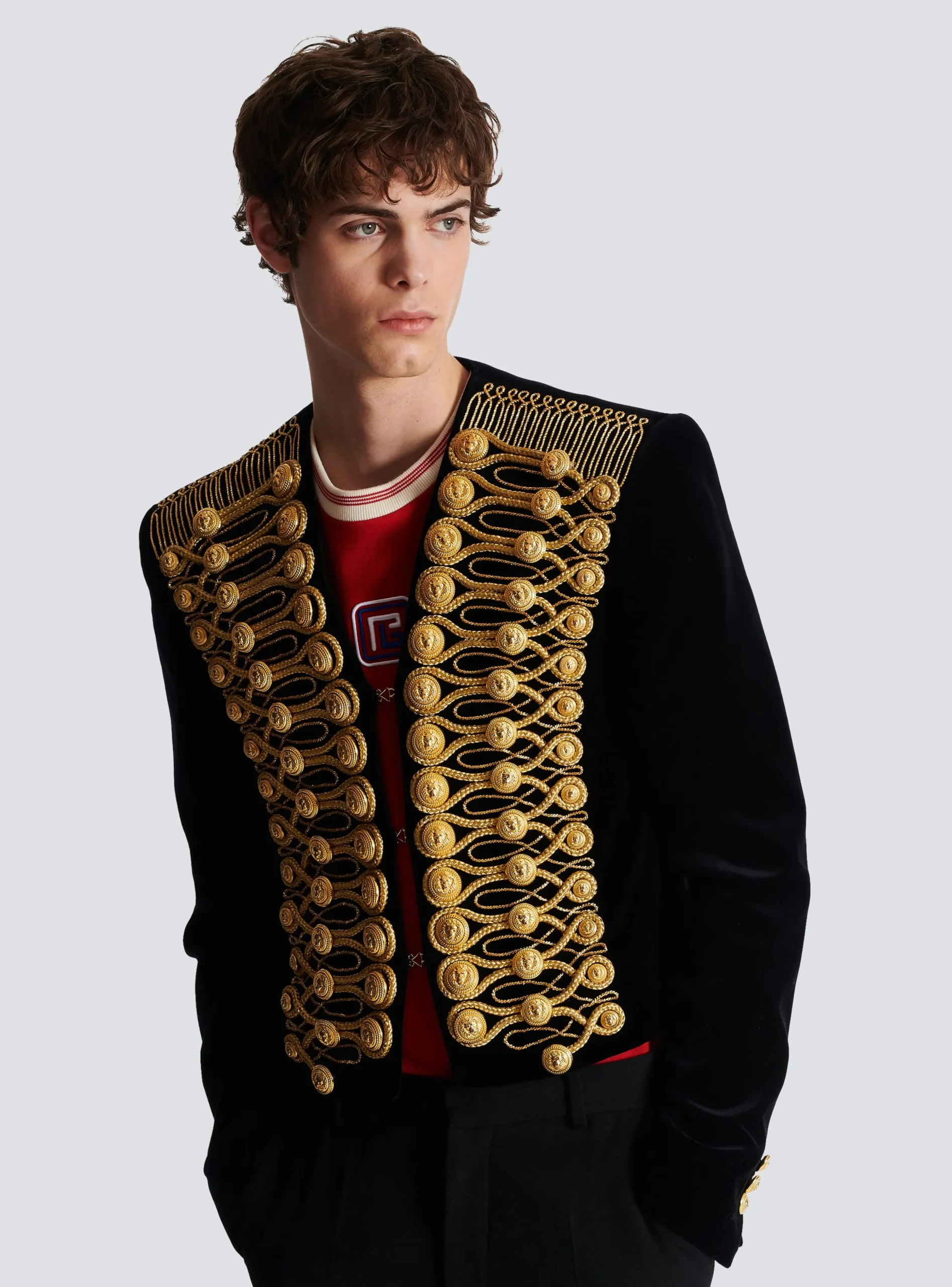 Balmain Brandenburg Jacket With Embroidery