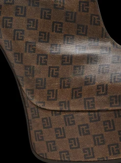 Women Balmain Brune Mini Monogram Boots