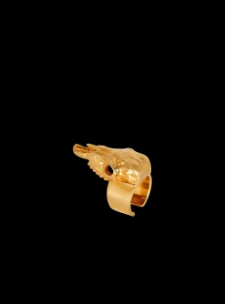 Women Balmain Buffalo Skull Ring