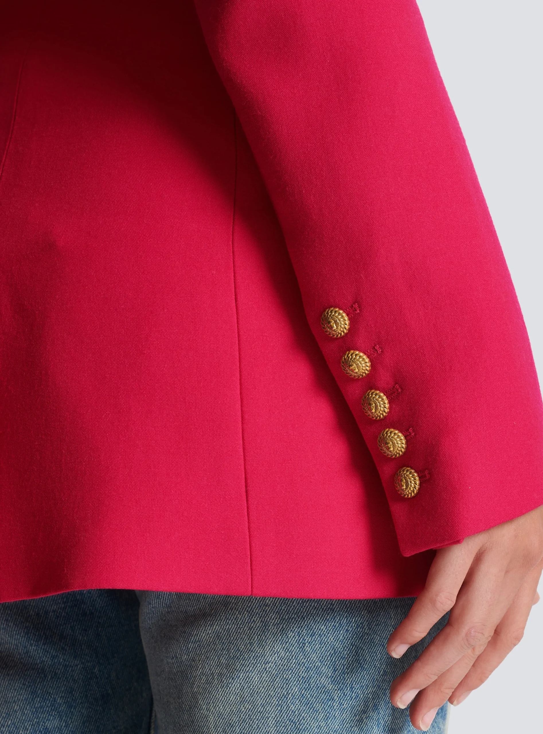 Women Balmain 2-button Cinched-waist Jacket
