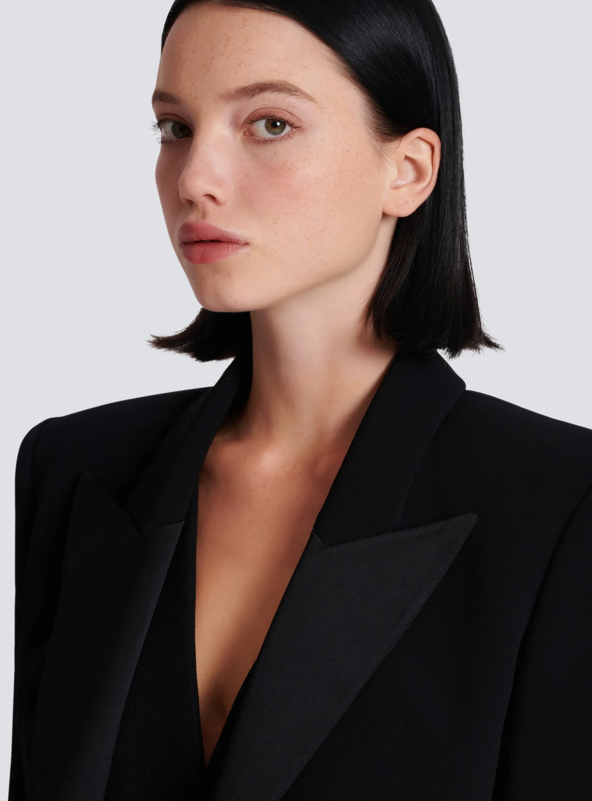 Women Balmain 1-button Crepe Jacket