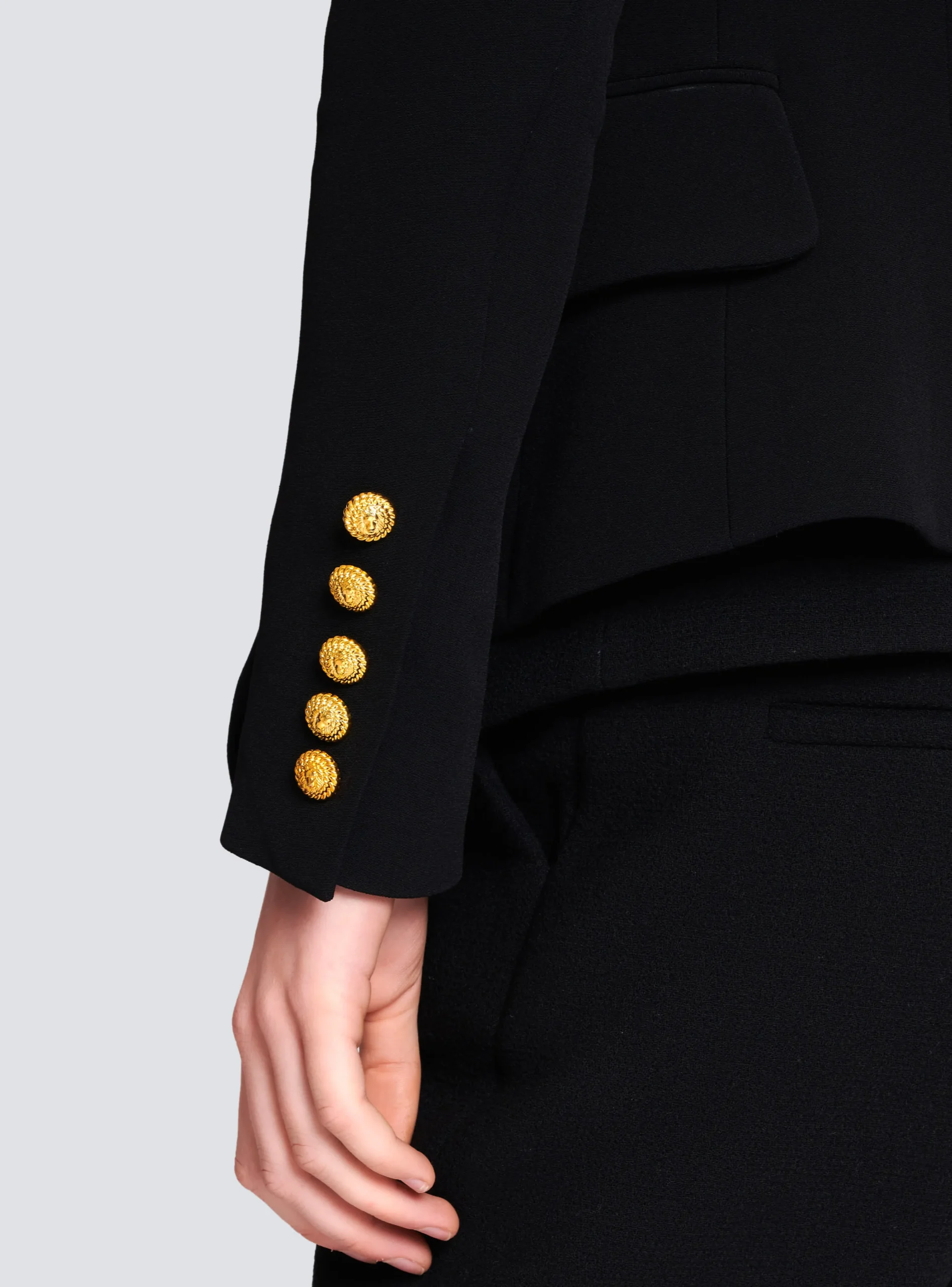 Women Balmain 1-button Crepe Jacket