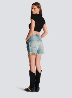 Women Balmain 3-button Fine Knit Top