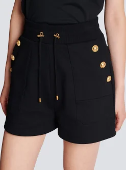Women Balmain 6-button Knit Shorts