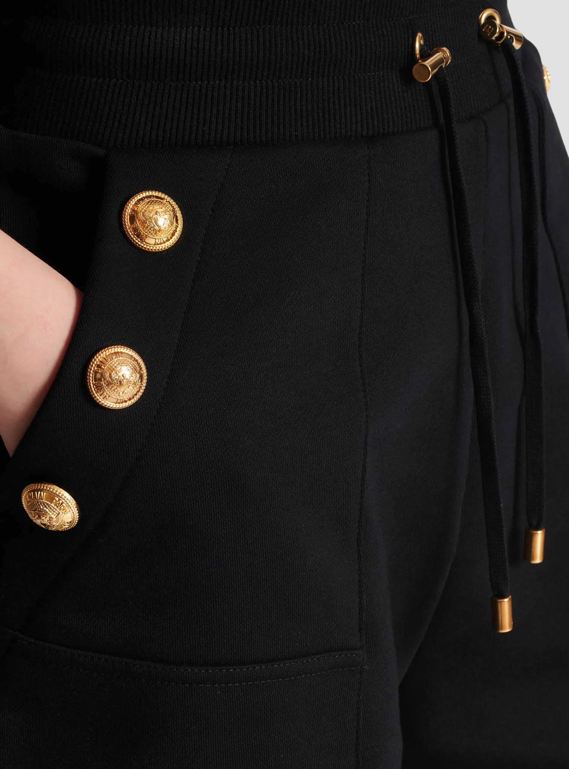 Women Balmain 6-button Knit Shorts