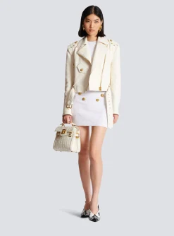 Women Balmain 6-button Knit Skirt