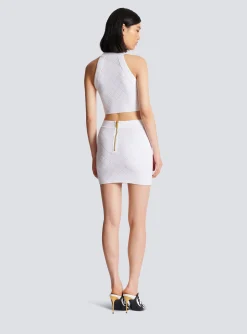 Women Balmain 6-button Knit Skirt