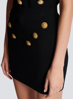 Women Balmain 6-button Knit Skirt