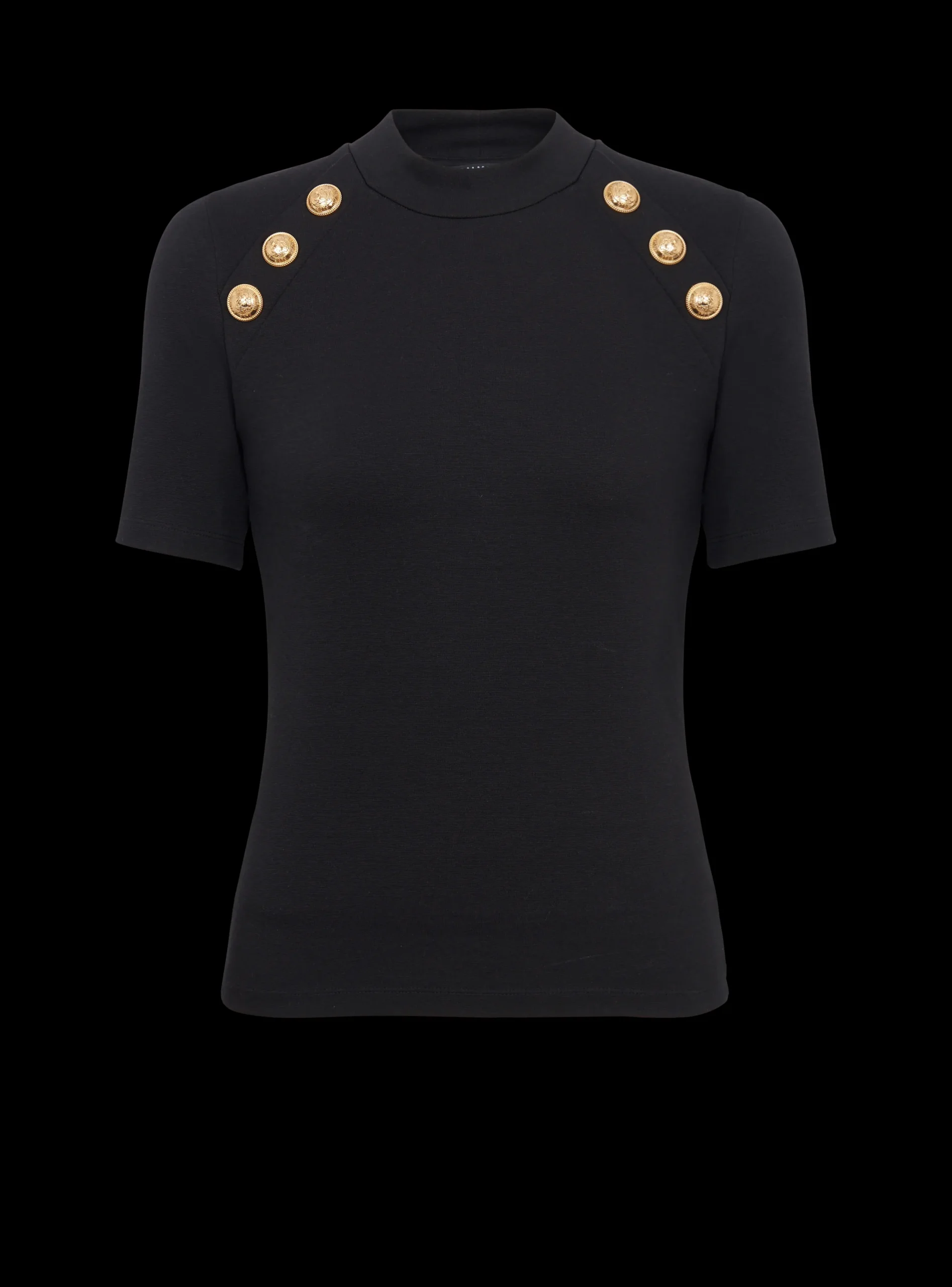 Women Balmain 6-button Knit T-shirt