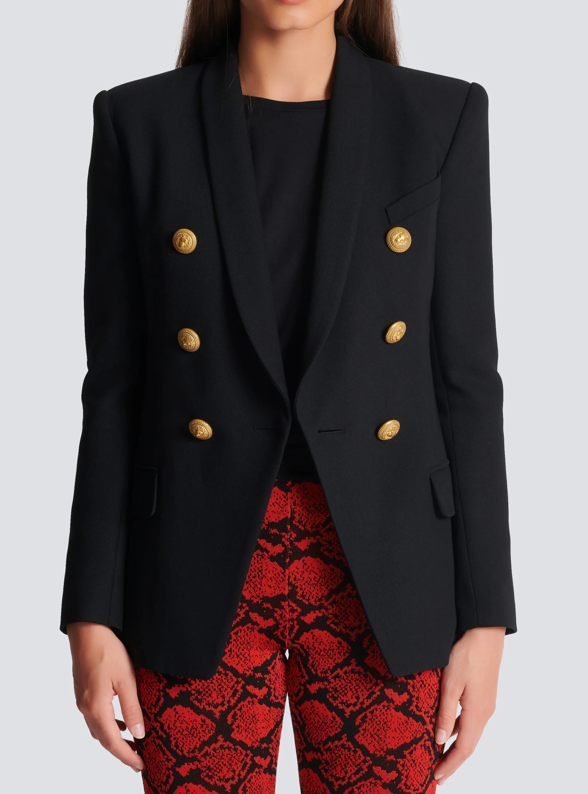 Women Balmain 6-button Wool Jacket