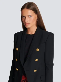 Women Balmain 6-button Wool Jacket